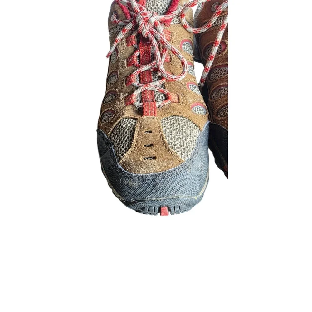 Merrell Kangaroo/Ochre Hiking Trail Shoes Men's US 8.5 Brown Red Suede Vibram